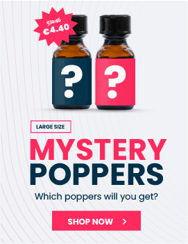 Mystery poppers €4.40 on Poppers Aromas