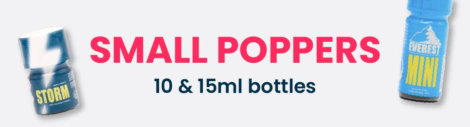 small poppers bottles